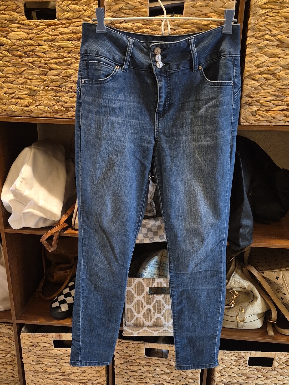 Miss Poured Blue Women's Skinny Jeans - Blue